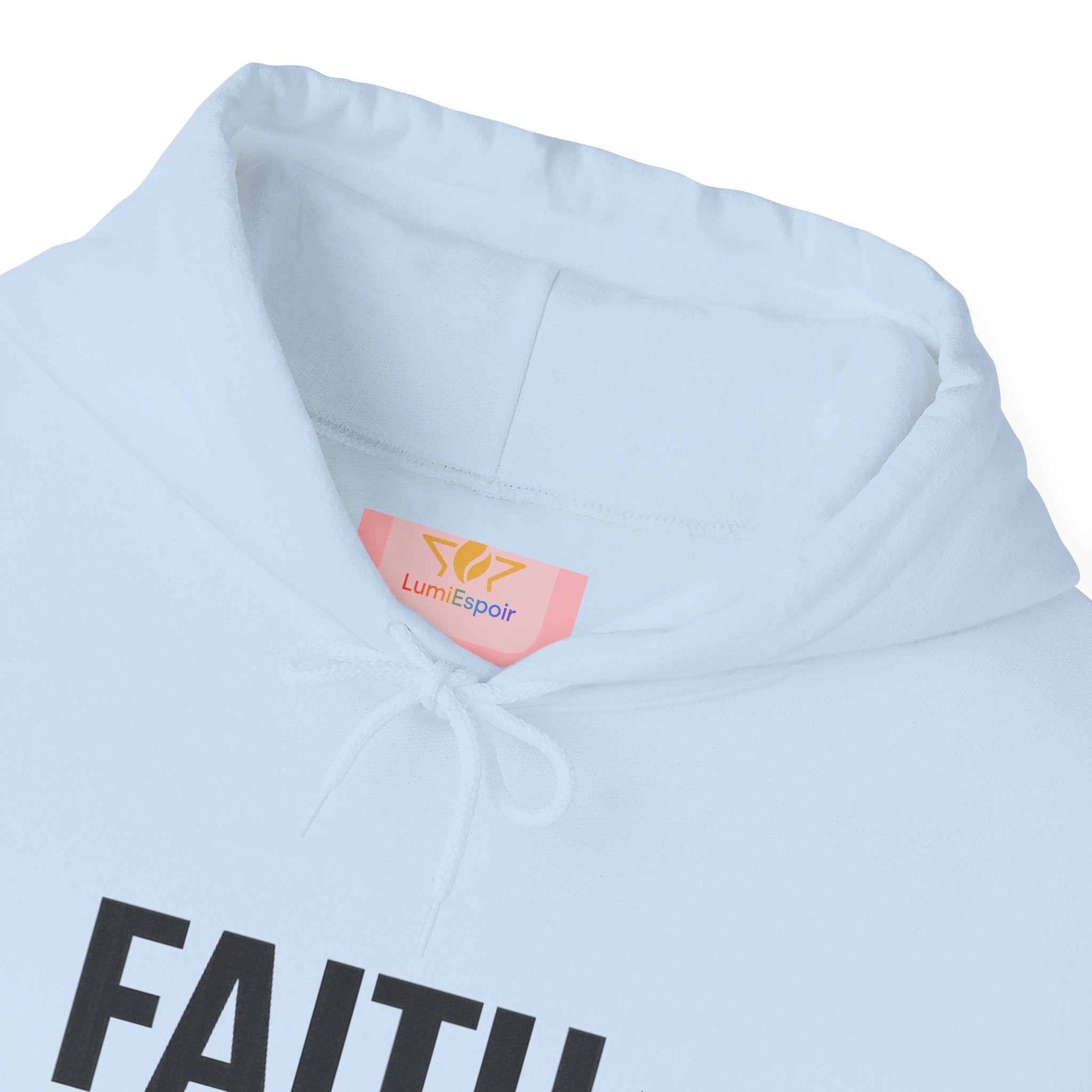 Faith Not Fear Hoodie — Christian Inspirational Pullover (2 Corinthians 5:7)
