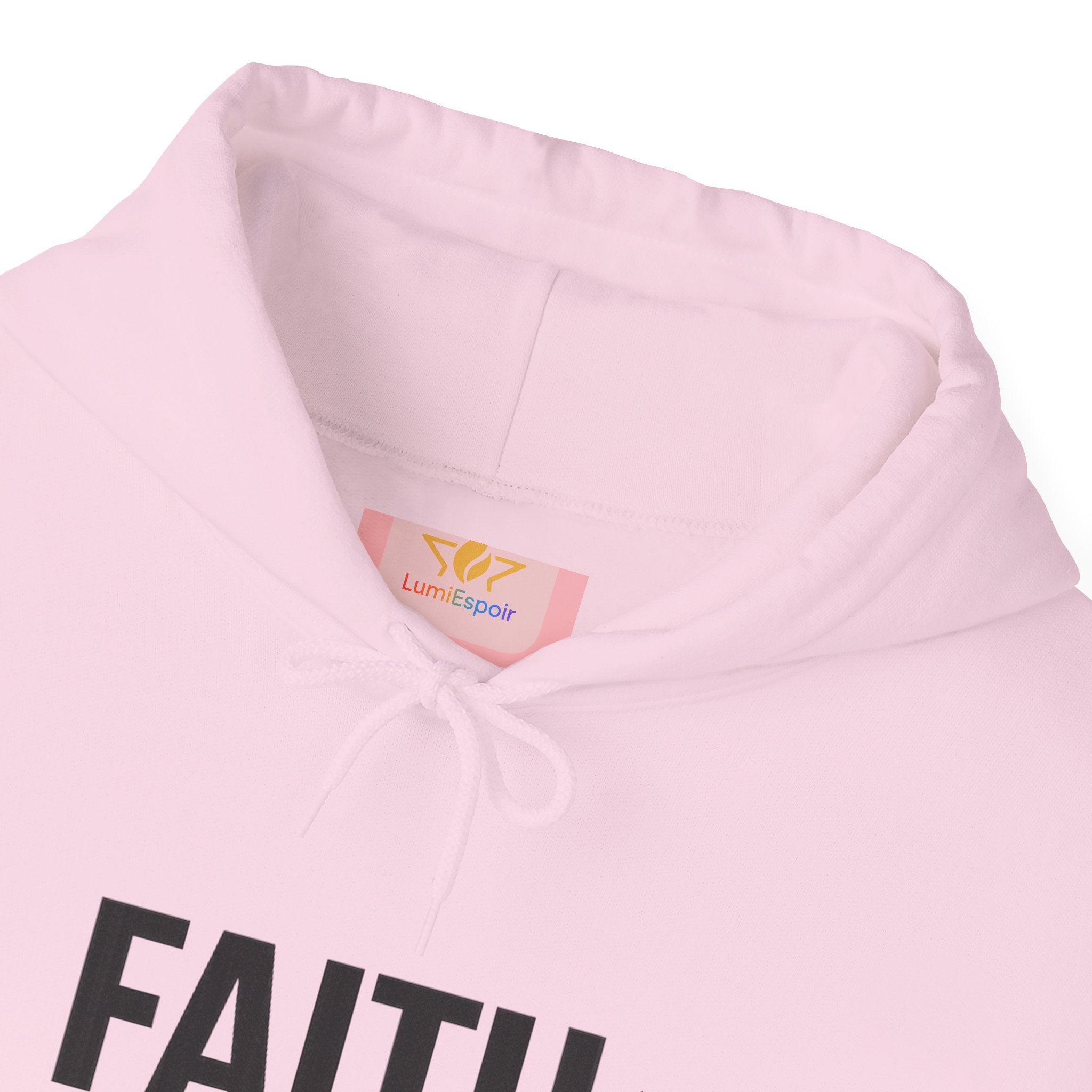 Faith Not Fear Hoodie — Christian Inspirational Pullover (2 Corinthians 5:7)